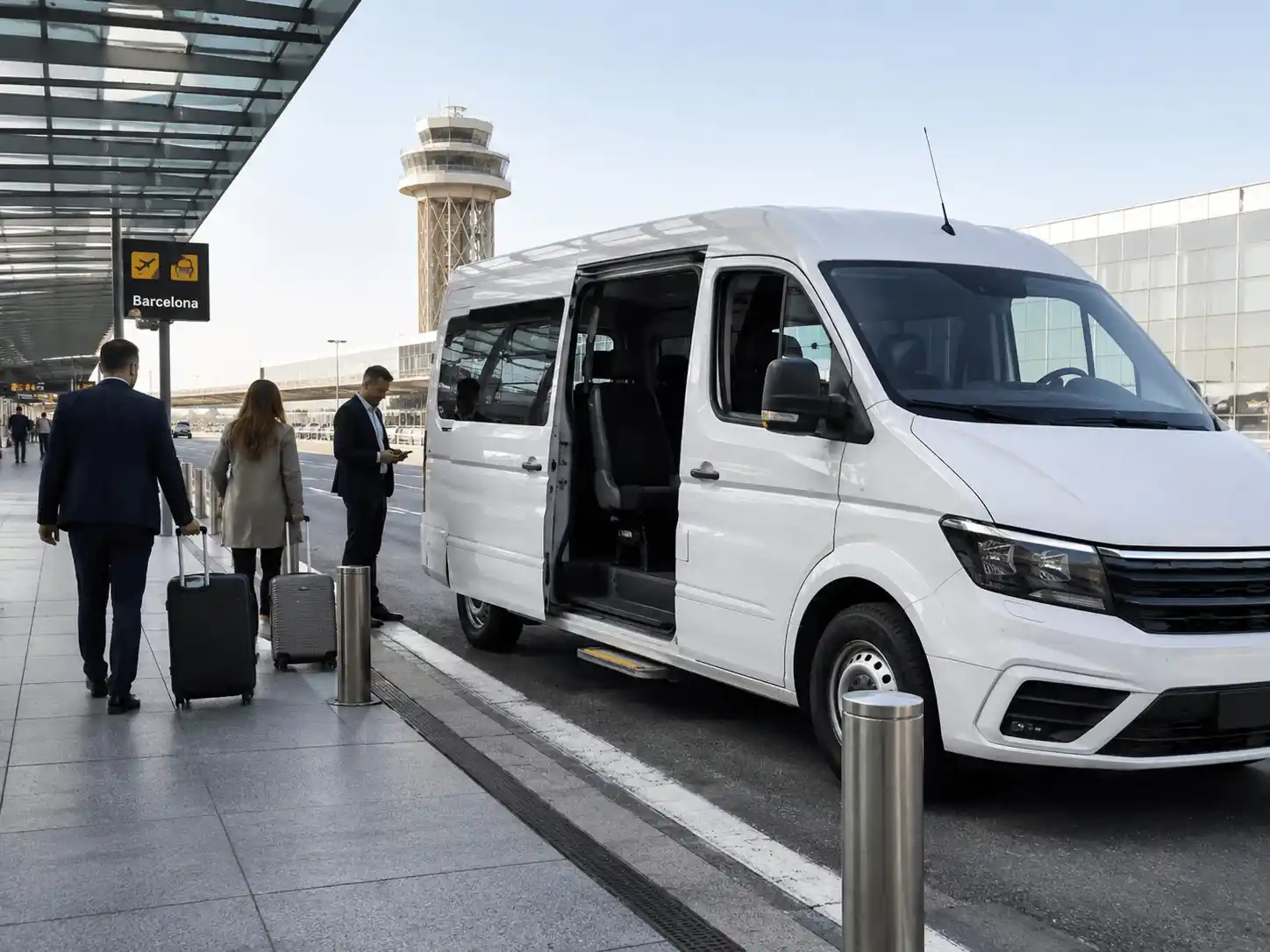 Barcelona airport transfers minibus pickup