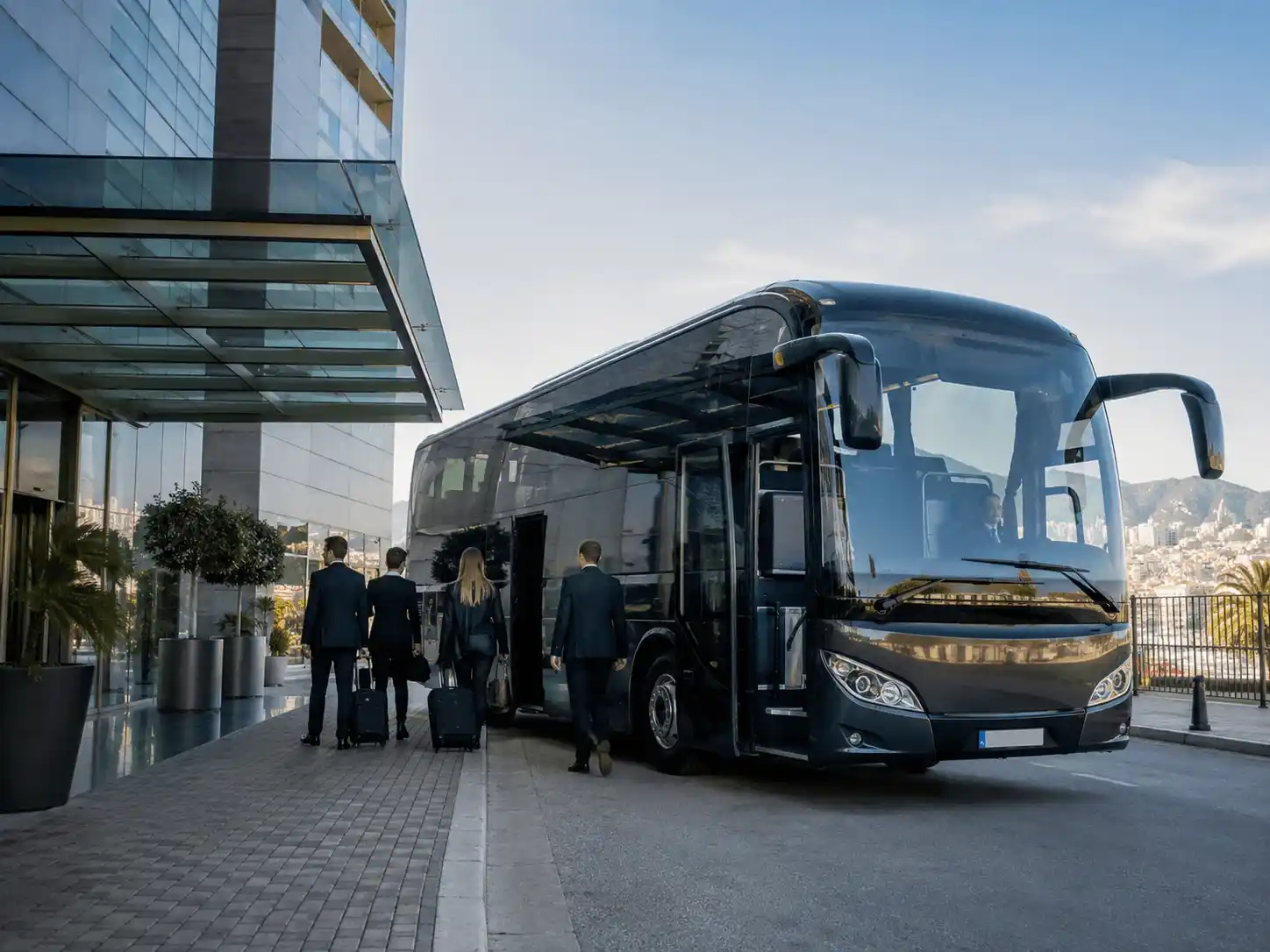 coach hire Barcelona luxury coach transport for groups